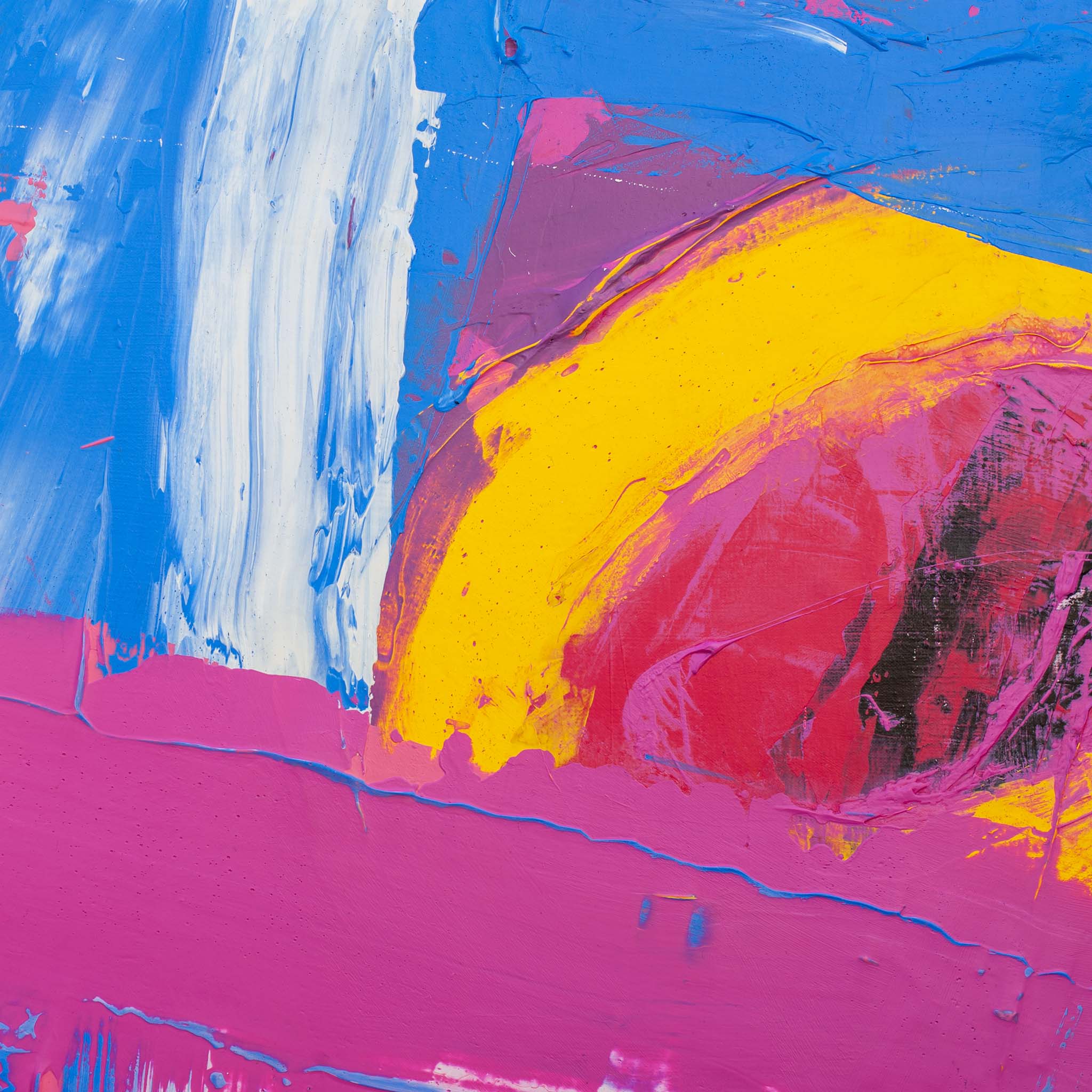 Close-up detail showing layered texture and matt surface on Original Abstract No. 2401