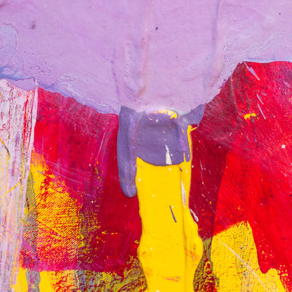 Original Abstract No. 2315 displayed against brick wall showing overall scale