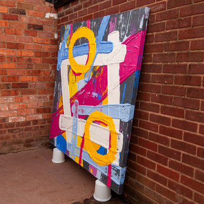 Alternate angled view highlighting depth and colour transitions on Original Abstract No. 2417