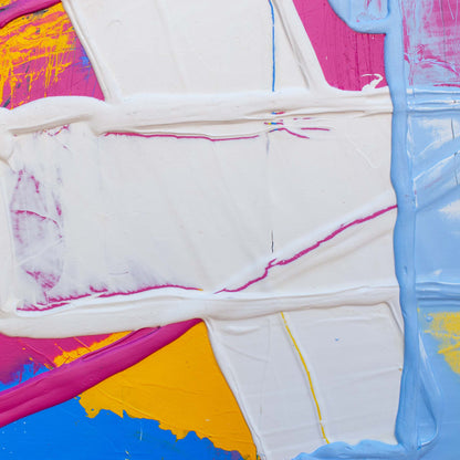 Close-up detail showing layered texture and surface depth on Original Abstract No. 2417