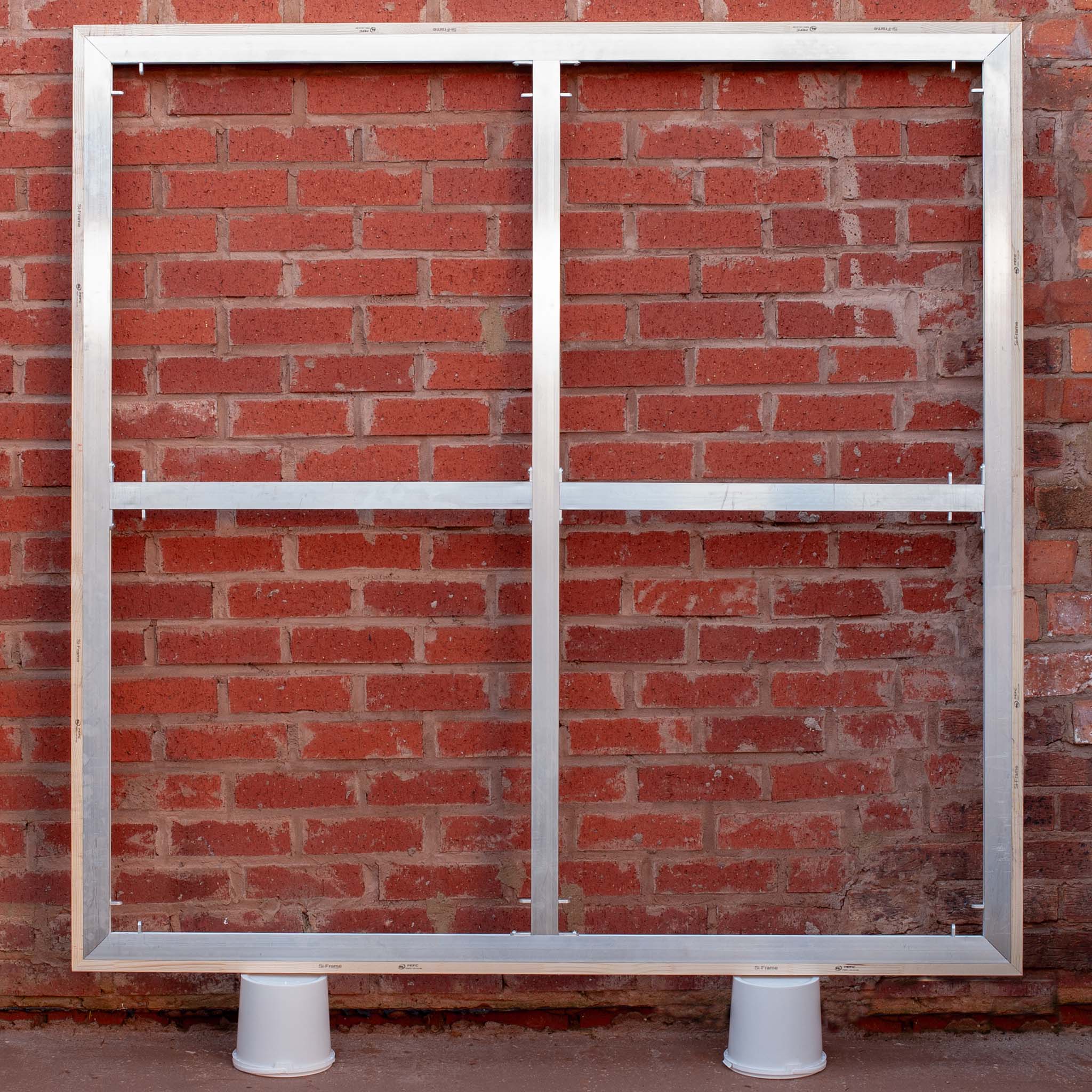 Aluminium stretcher bar frame used for my paintings